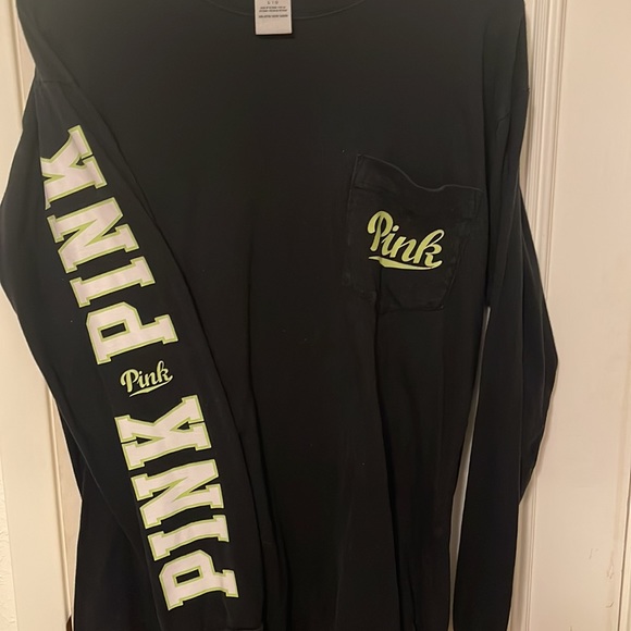 PINK long sleeve tee Sz L - Picture 3 of 3
